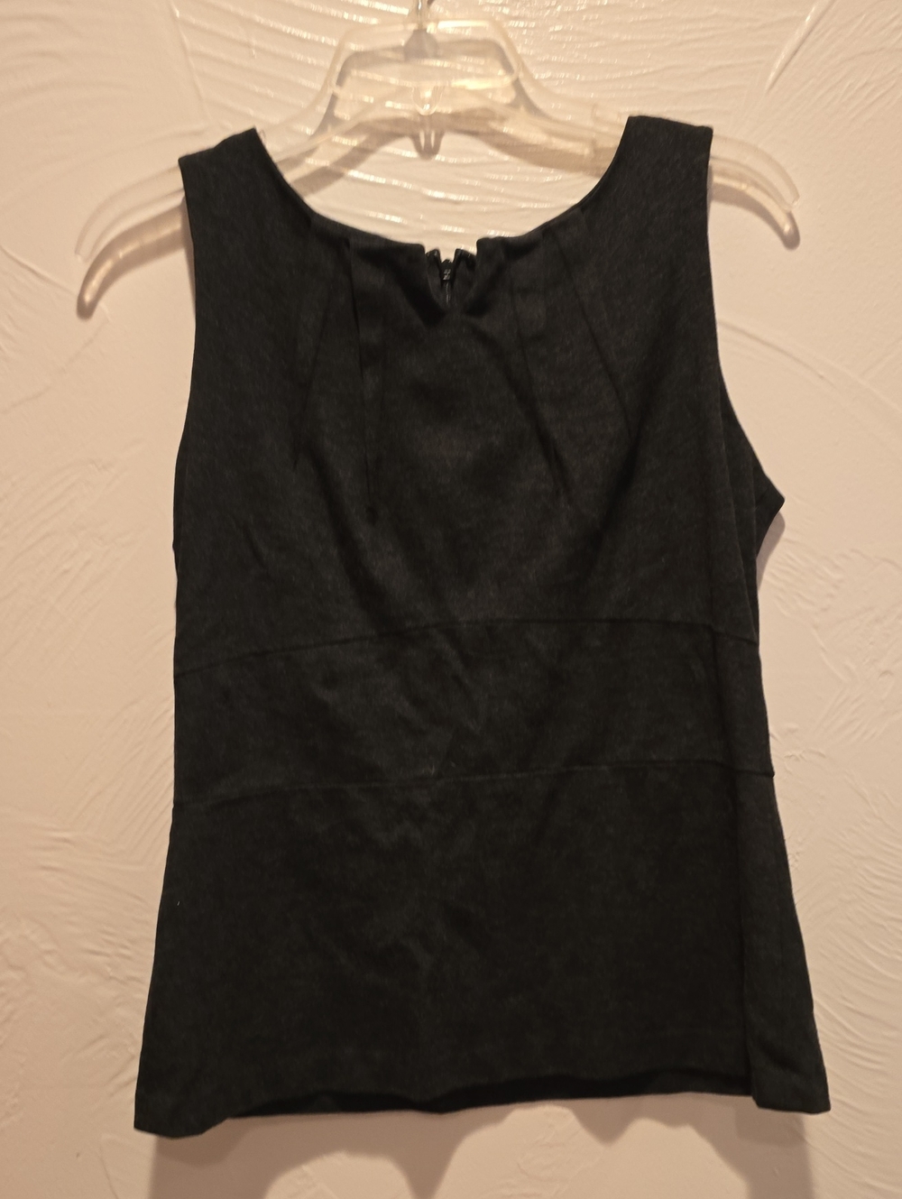 CAbi Sleeveless Heathered Charcoal Tank Top